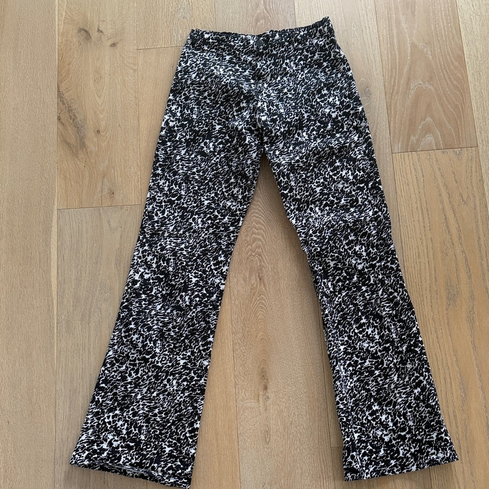 Motel Rocks Black and White Patterned Pants
